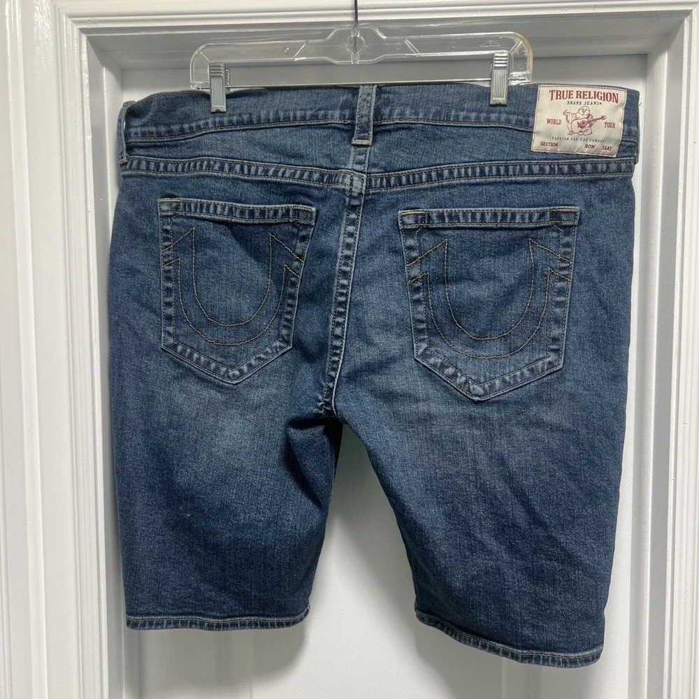 True Religion Denim Shorts Rocco Relaxed Skinny W42